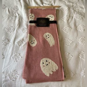 Spooky Night Pink Ghost Blanket